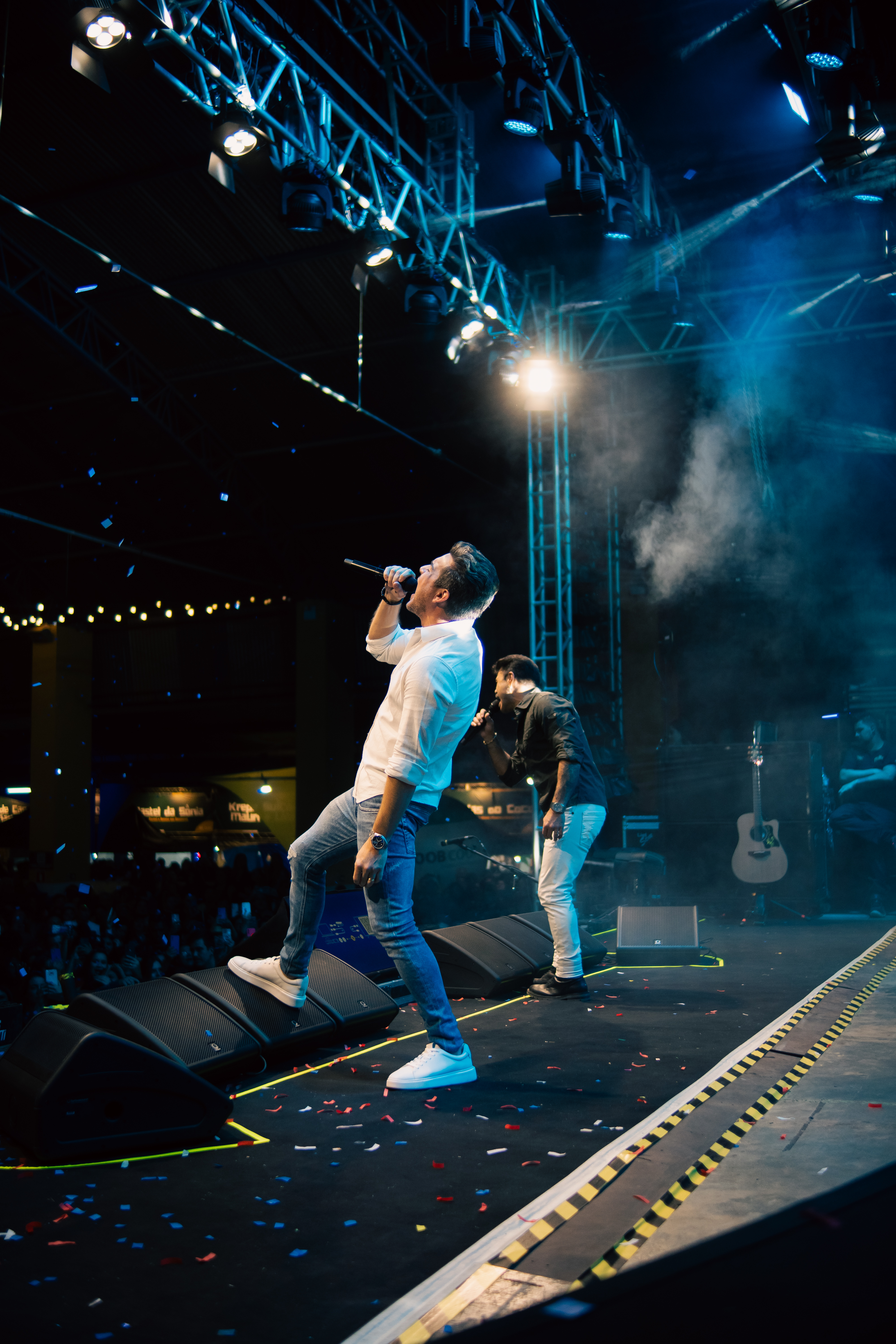 Equipa de filmagem em ação